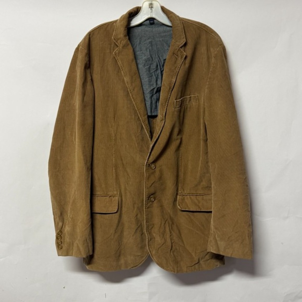 J Crew Men's Corduroy Blazer Brown‎ Large 2 Button\ Preppy Old Money